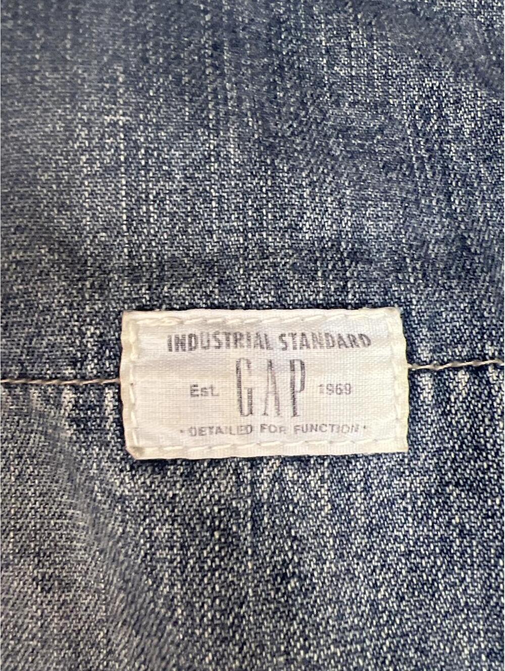 VTG BOHO 90’S GAP CARPENTER HEAVYWEIGHT LIGHT WASHER DENIM SIZE 33x34 100%Cotton - Picture 4 of 6